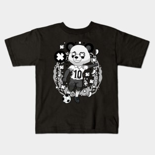 Panda Soccer Illustration Kids T-Shirt